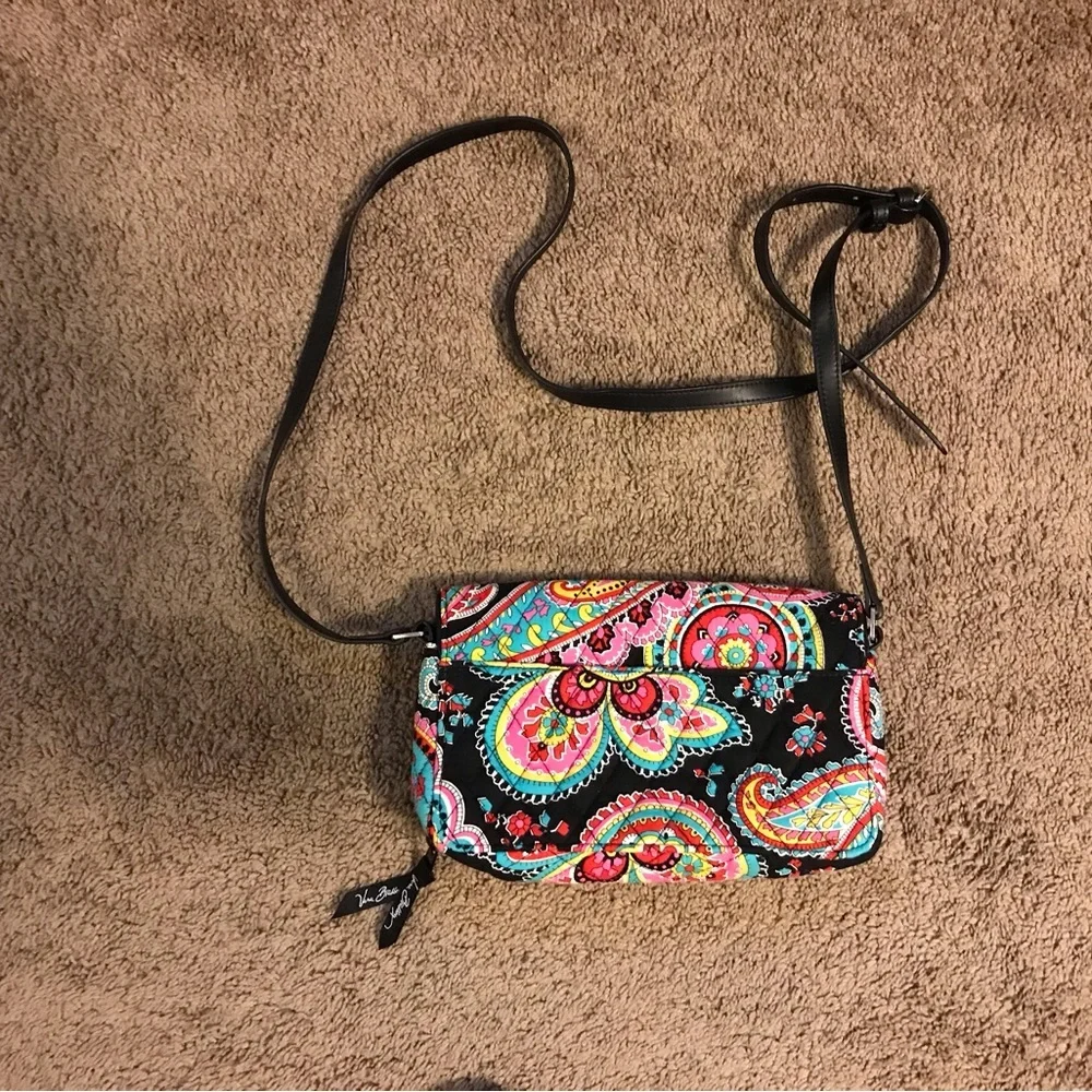 NWOT Vera Bradley Multicolor Paisley Crossbody bag turn lock